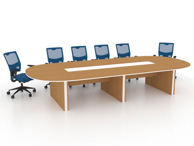 Овальный стол для совещаний на 10-12 мест