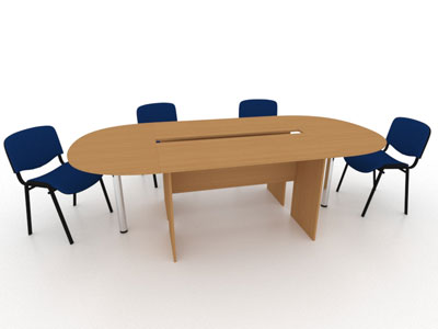 Стол для конференций овальный на 6-8 человек