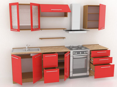 Меблі для невеликої кухні, дизайн фото