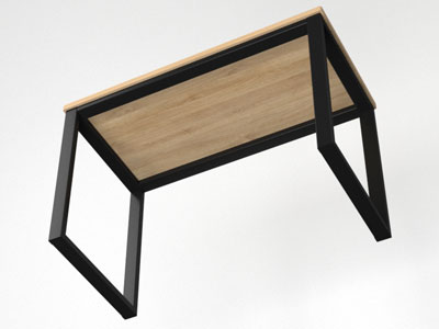 Мебель из металла, стол в стиле лофт №1