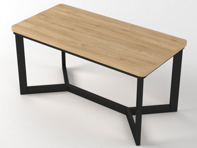 Меблі з металу, стіл в стилі лофт №2