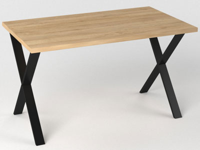 Мебель из металла, стол в стиле лофт №4