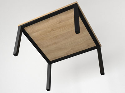 Меблі з металу, стіл в стилі лофт №5