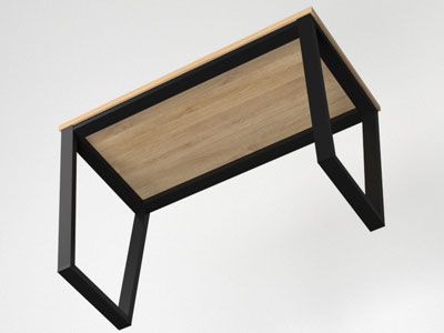 Мебель из металла, стол в стиле лофт №8
