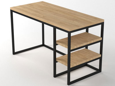 Меблі з металу, стіл в стилі лофт №9