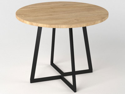 Мебель из металла, стол в стиле лофт №10
