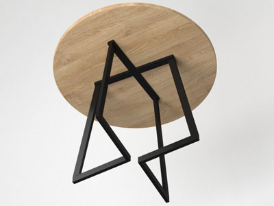 Мебель из металла, стол в стиле лофт №10