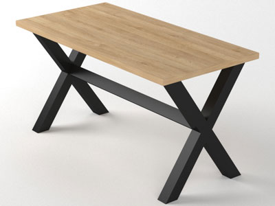 Меблі з металу, стіл в стилі лофт №13