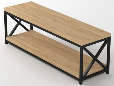 Меблі з металу, стіл в стилі лофт №15