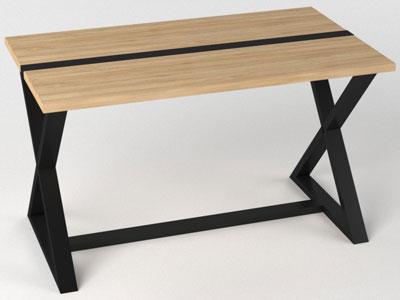 Меблі з металу, стіл в стилі лофт №18