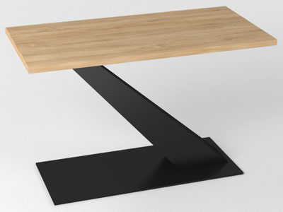 Меблі з металу, стіл в стилі лофт №20