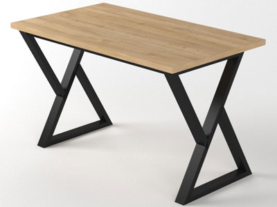 Меблі з металу, стіл в стилі лофт №23