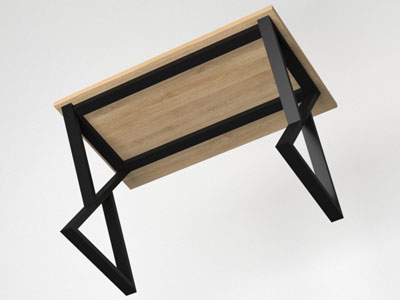 Мебель из металла, стол в стиле лофт №23