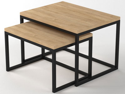 Мебель из металла, стол в стиле лофт №24