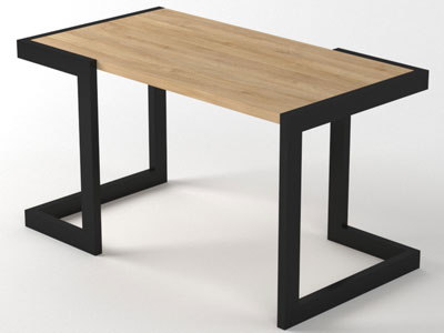 Меблі з металу, стіл в стилі лофт №27
