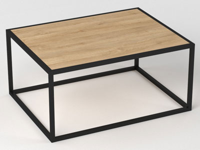 Мебель из металла, стол в стиле лофт №28