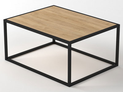 Меблі з металу, стіл в стилі лофт №28
