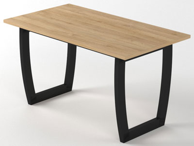 Меблі з металу, стіл в стилі лофт №29