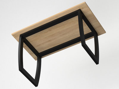 Меблі з металу, стіл в стилі лофт №29