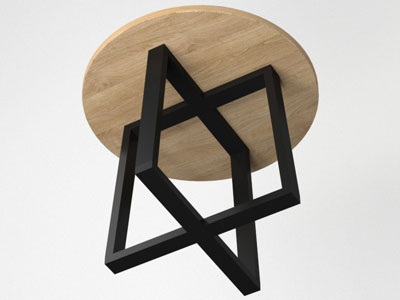 Мебель из металла, стол в стиле лофт №30