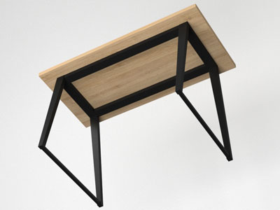 Мебель из металла, стол в стиле лофт №32