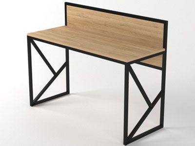 Мебель из металла, стол в стиле лофт №35
