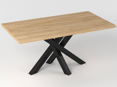 Меблі з металу, стіл в стилі лофт №36