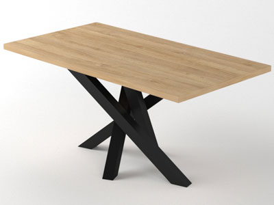 Меблі з металу, стіл в стилі лофт №36
