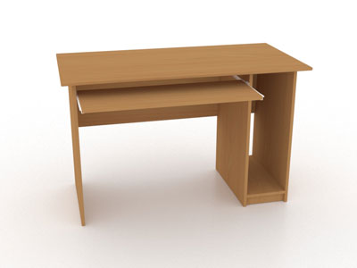 Офісний стіл для комп'ютера, прямий